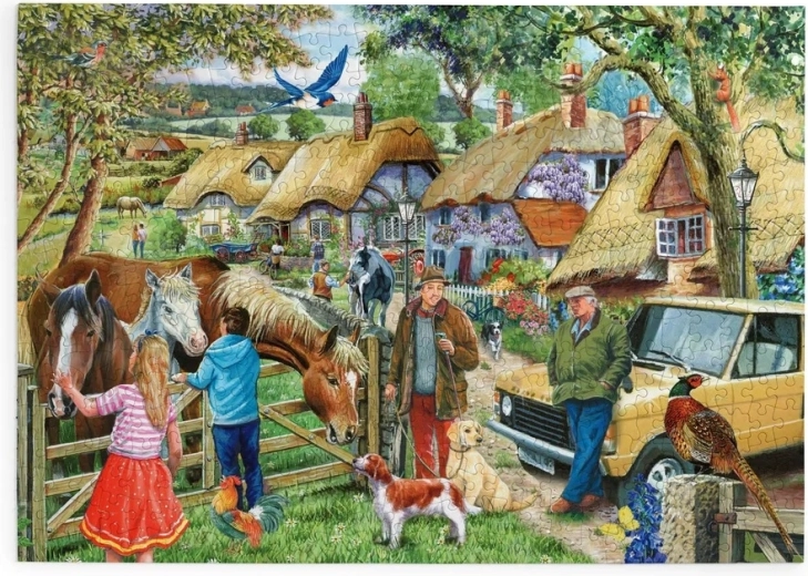 House of Puzzles Paarden en jachthonden – puzzel met 500 grote stukjes