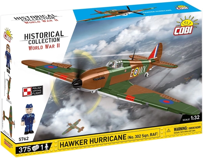 Bouwset Cobi Hawker Hurricane No. 302 Sqn. RAF 1:32 (375 onderdelen)