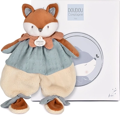 Doudou cadeauset pluche knuffeldoekje Vos Timo 29 cm
