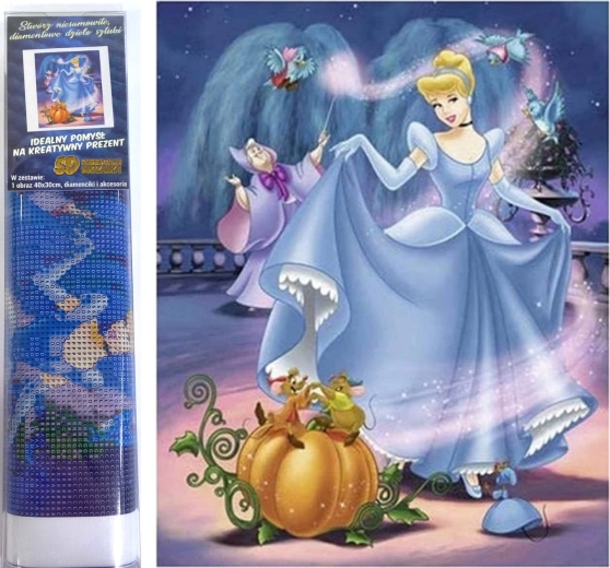 Diamond painting Assepoester 30 × 40 cm