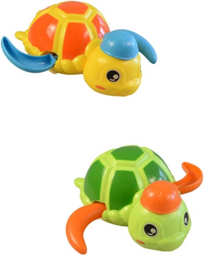 Opwindbaar waterschildpadje van 12 cm voor kinderen - 1 stuk
