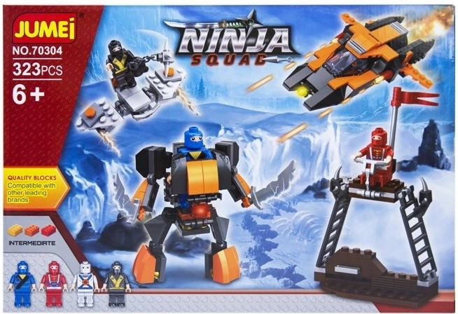 Jumei ninja squad bouwset 323 onderdelen (ninja-krijgers) - 1 stuk