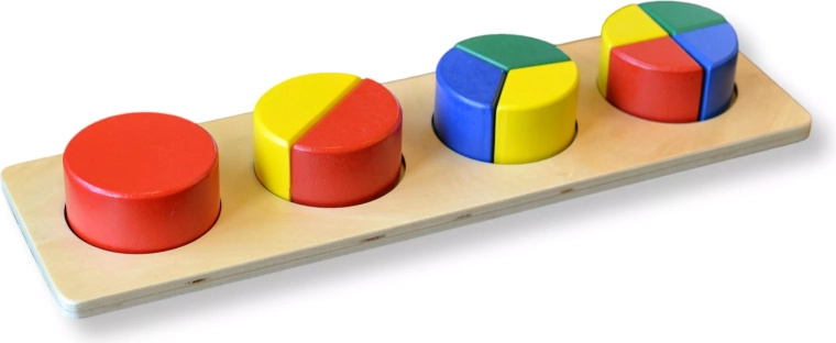 Veelkleurige ronde puzzels