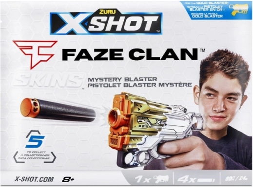 Wyrzutnia X-Shot Skins Menace FaZe met 4 pijltjes