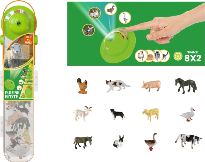 PLEJO boerderijdieren met projector