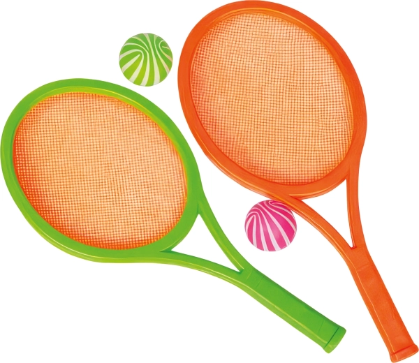Sparkys tennisset voor kinderen 34 cm (2 rackets + 2 ballen)