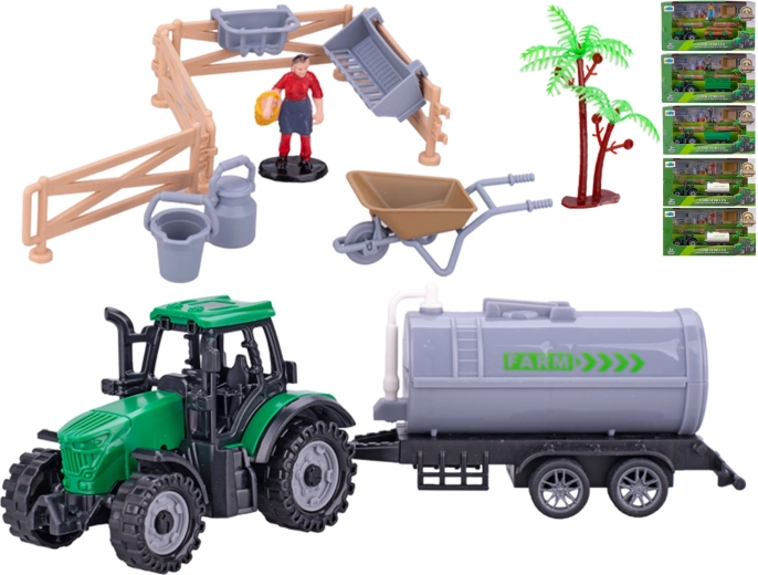 Tractor met aanhanger 19 cm voor kinderen