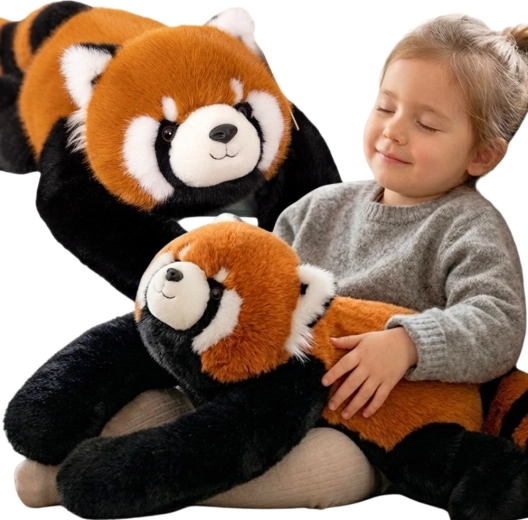 Woopie verzwaarde knuffelpanda rood 65 cm 2,5 kg