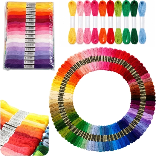 Set borduurgaren (mulina) 150 kleuren, 8 m