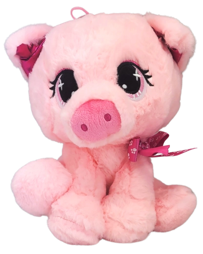 Sparkys pluchen roze varken 25 cm