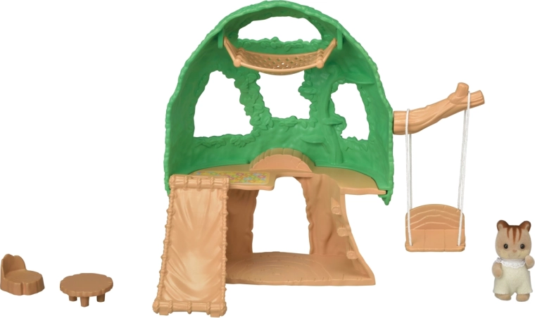 Klimboom voor de kleuterschool met Baby Hazelnoot Eekhoorn