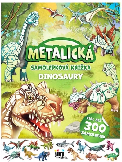 Metallic stickerboek dinosaurussen