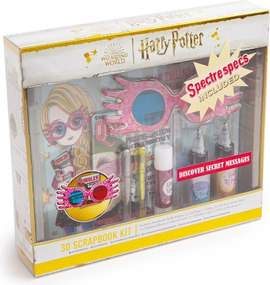 Ringbanddagboek set HARRY POTTER Luna Lovegood 3D
