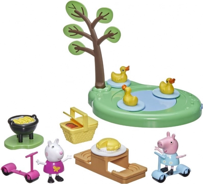 Peppa Big: picknickset met figuurtjes