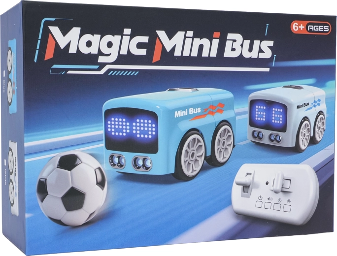 RC mini-bus met bal – wit