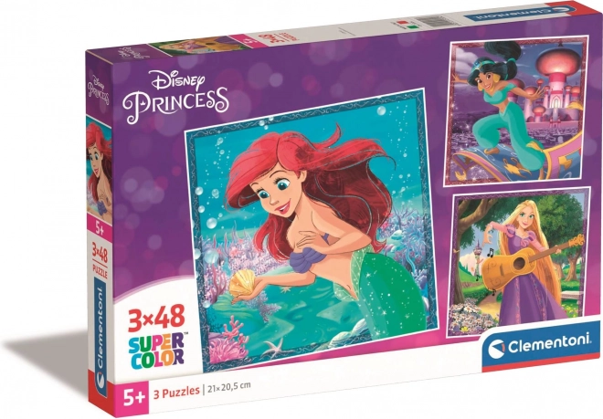Puzzel DISNEY PRINCESS 3×48 stukjes – CLEMENTONI