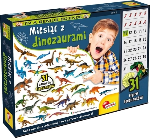 Lisciani I'm a genius Maand met dinosaurussen – educatieve set voor 31 dagen