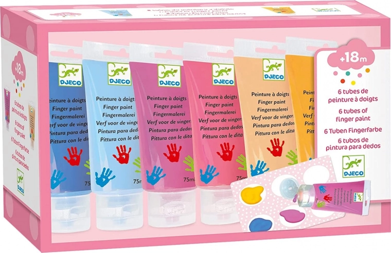 DJECO Vingerverf in tubes 6x75 ml
