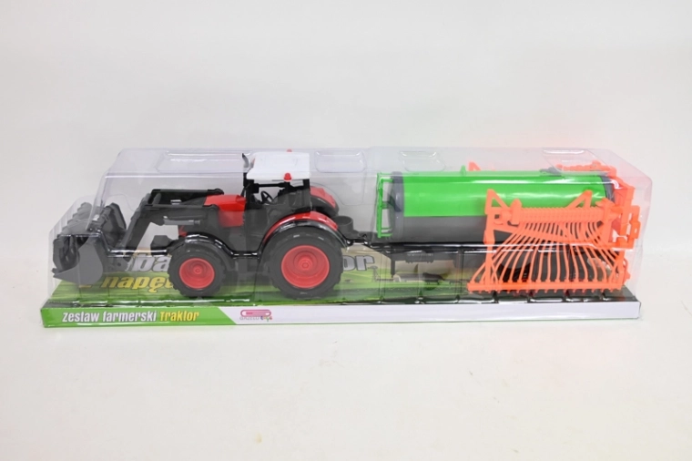 Tractor met landbouwmachine