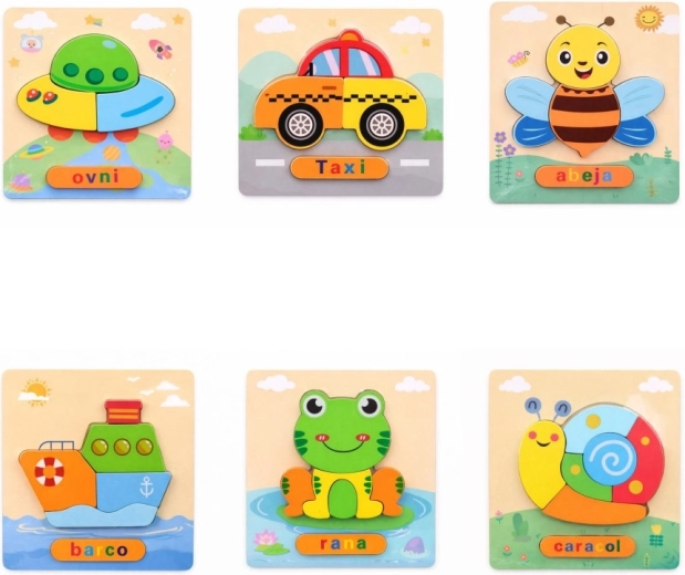 Houten puzzel 15 × 17,5 cm