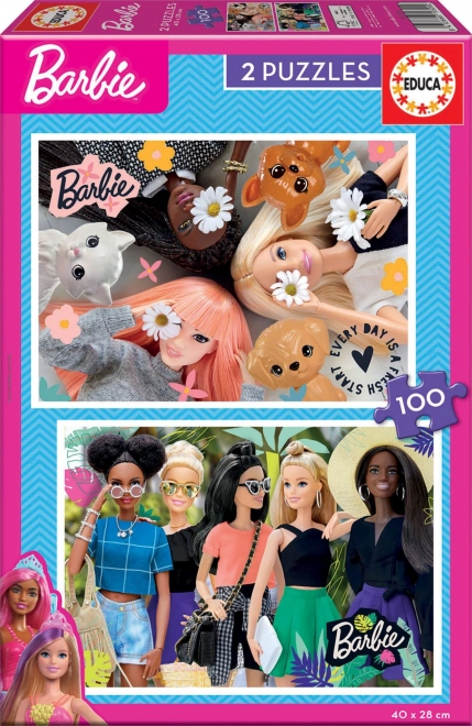 Puzzle EDUCA Barbie 2×100 stukjes