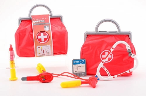 Johntoy dokterstas met accessoires (6 onderdelen) - 1 stuk