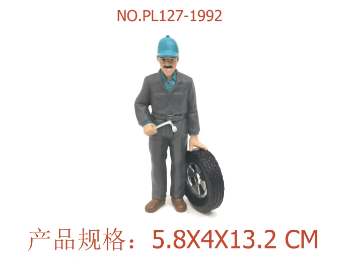 Figuur automonteur 13,2 cm - 1 stuk