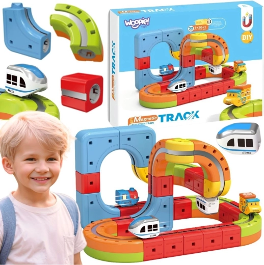 Woopie magische blokken magnetische spoorbaan – antizwaartekracht bouwset 32 stuks