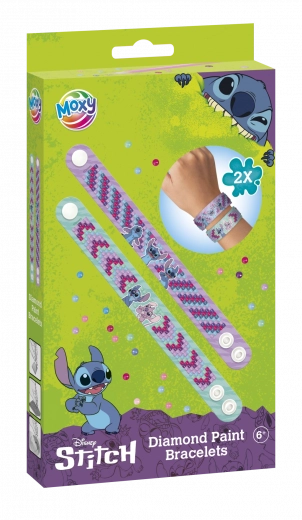 Diamantschilderen - het maken van armbanden met Stitch-motief