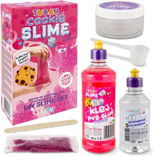 Grote set Slime XL Koekje roze