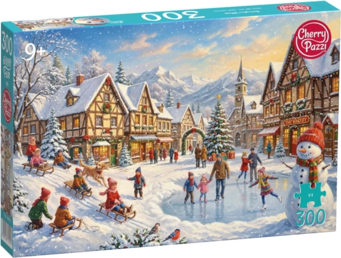 Cherry Pazzi puzzel besneeuwd dorp 300 stukjes