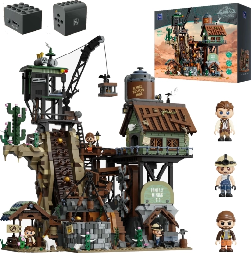 Bouwset Pantasy Western Mine – goudmijn, 2990 stukjes