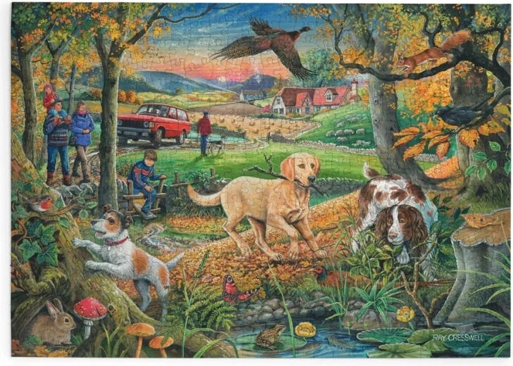 House of Puzzles Honden op jacht – puzzel met 500 extra grote stukjes