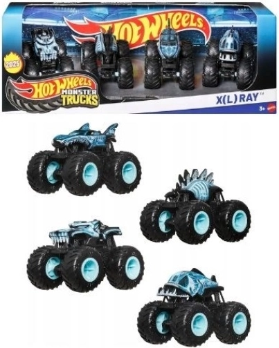Hot Wheels monster truck XL Ray – set van 4 stuks