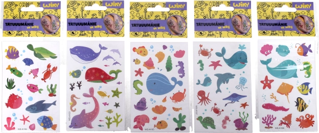 Tattoostickers Zeewereld 17,5 × 8,5 cm