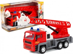 Brandweerauto Almaz met uitschuifbare ladder 70 cm – rood