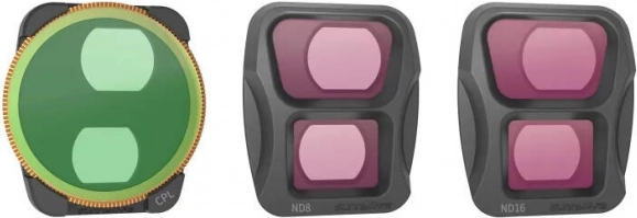 Sunnylife filterset voor DJI Air 3 met CPL, ND8 en ND16