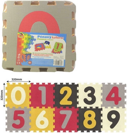 Zachte schuimpuzzel met cijfers voor kinderen (10 stukken)