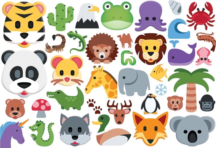 EUROGRAPHICS Puzzel Emoji dieren 100 stukjes