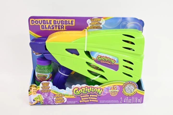 Gazillion Double Bubble Blaster 2-in-1 bellenblaasmachine met ledverlichting