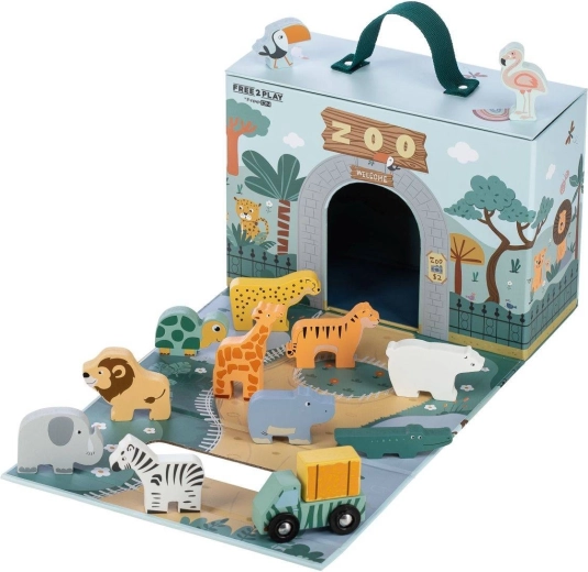 FreeON Free2Play opvouwbaar huisje met dieren