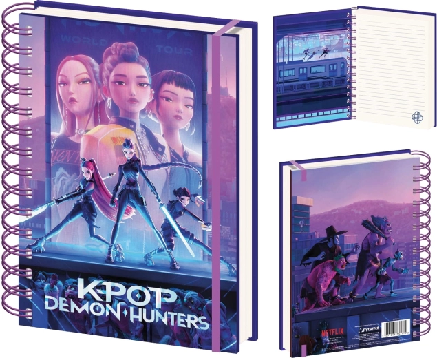 Spiraalnotitieboek A5 K-pop Demon Hunters