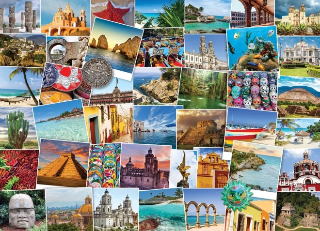 Puzzel EUROGRAPHICS Wereldreiziger – Mexico, 1000 stukjes