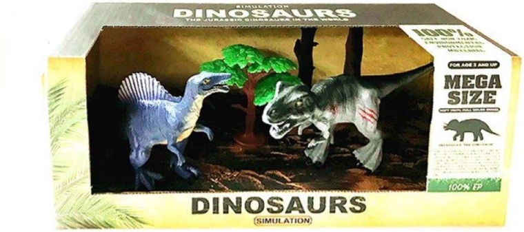 Dinosaurus speelset 2-delig - 1 stuk