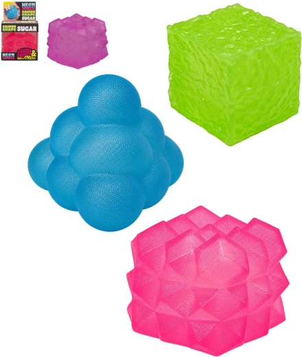 Antistress knijpspeeltje Neon Squeeze Mega Squeeze Sugar 5,5 cm - 1 stuk