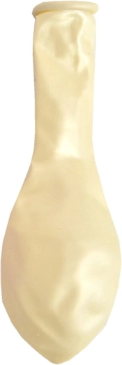 Beige parelmoer latex ballon 30 cm (1 stuk)