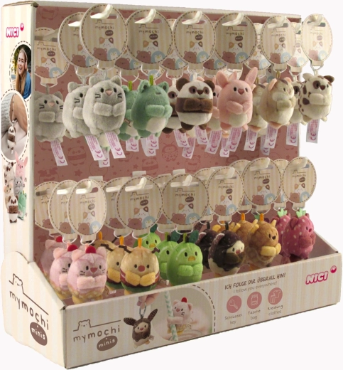 Nici MyMochi Minis Serie 2 – display met sleutelhangers 5 cm, 36 stuks assorti