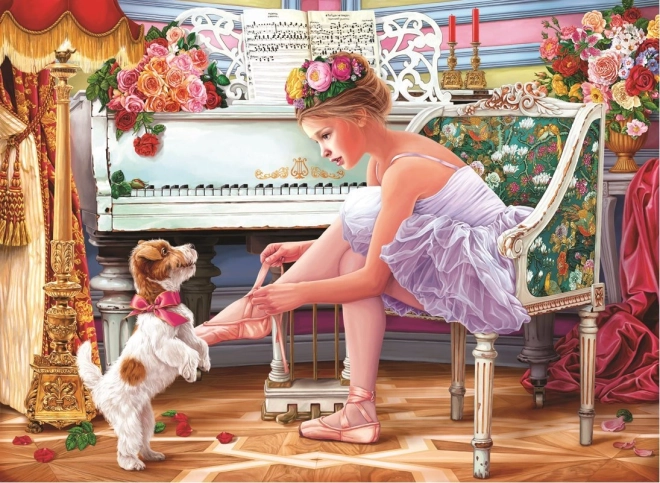 Puzzel Ballerina en haar Puppy 1000 stukjes