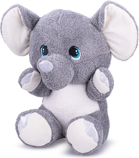 Pluchen olifant 24 cm – zittend
