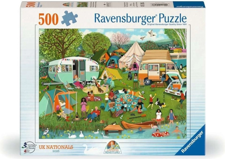 Ravensburger puzzel Avontuur op de camping 500 stukjes
